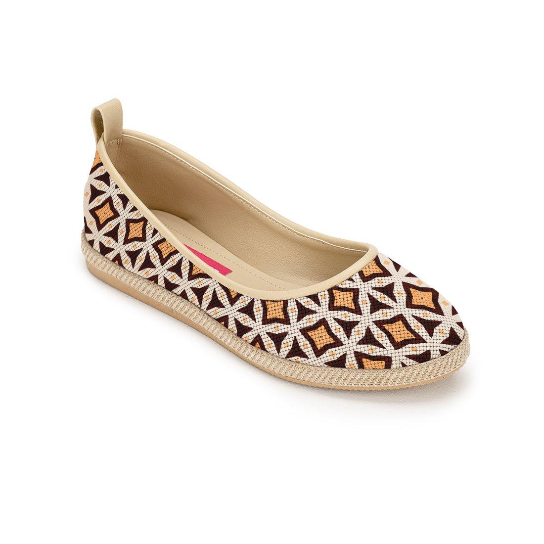 Beige Voyage Round Toe Rectangles - CANVAEGYPT