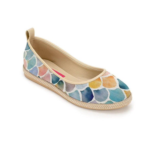 Beige Voyage Round Toe Shining - CANVAEGYPT