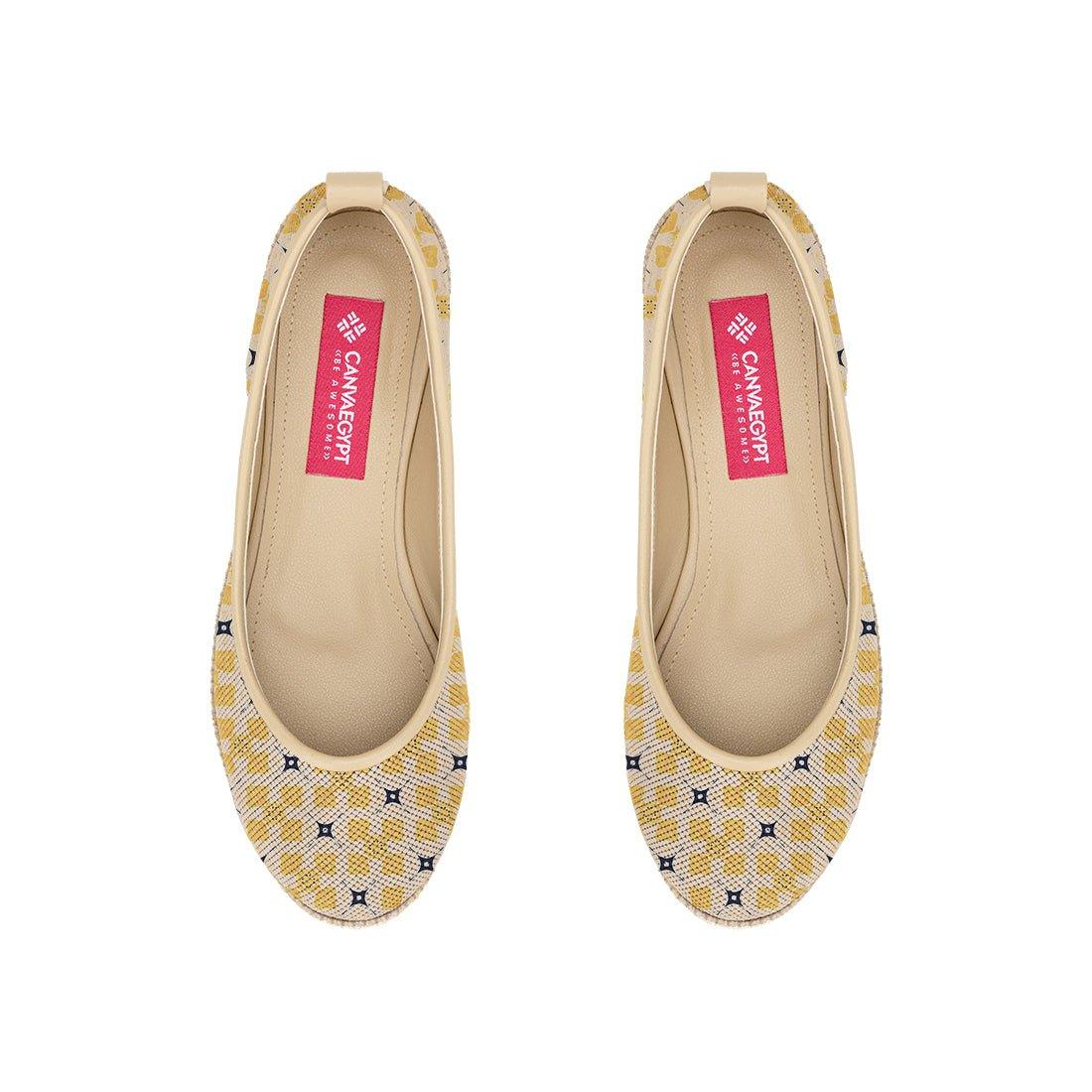 Beige Voyage Round Toe Small Rect - CANVAEGYPT