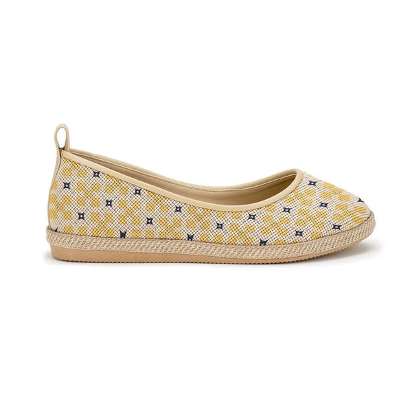 Beige Voyage Round Toe Small Rect