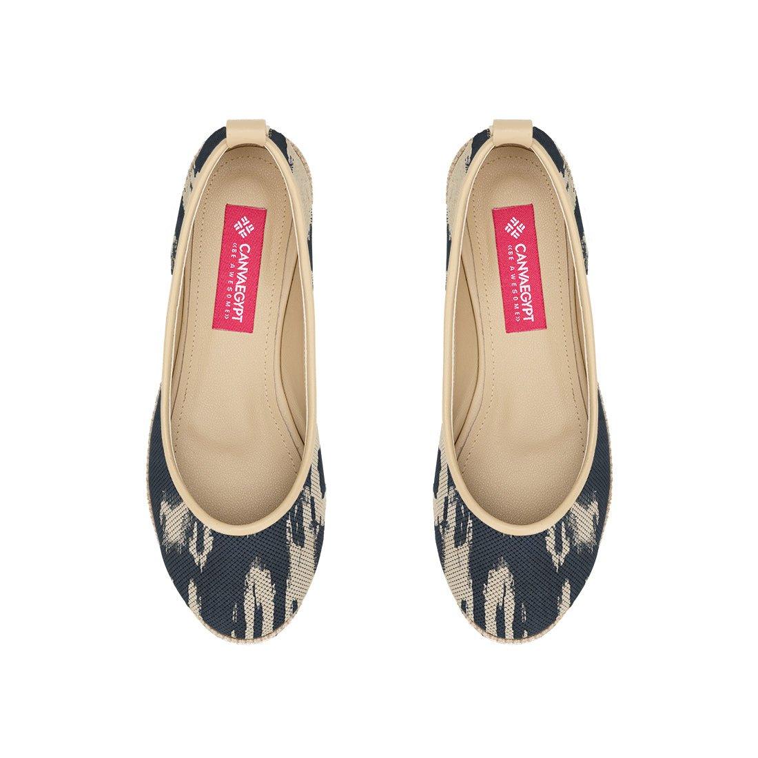 Beige Voyage Round Toe Smoggy - CANVAEGYPT