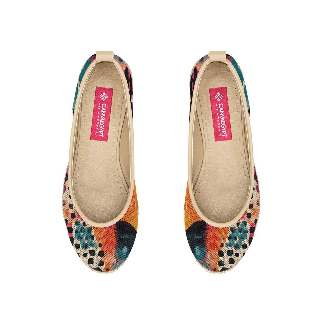 Beige Voyage Round Toe Splash - CANVAEGYPT