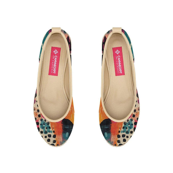Beige Voyage Round Toe Splash - CANVAEGYPT