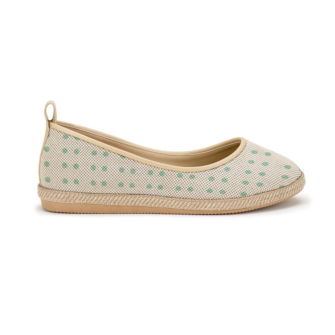 Beige Voyage Round Toe Spotted - CANVAEGYPT