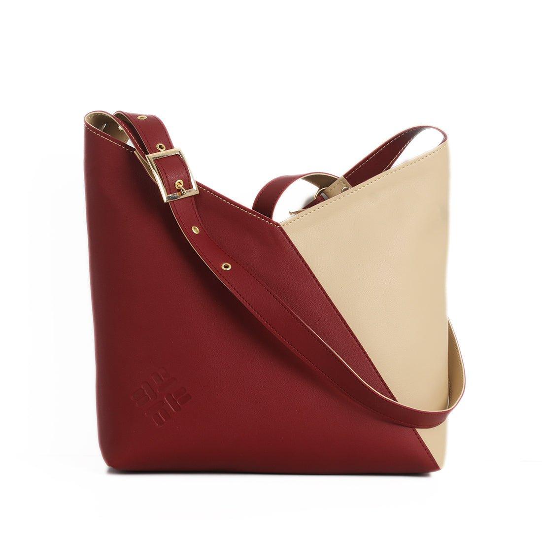 Bicolor Triangles Bags DR with Beige - CANVAEGYPT