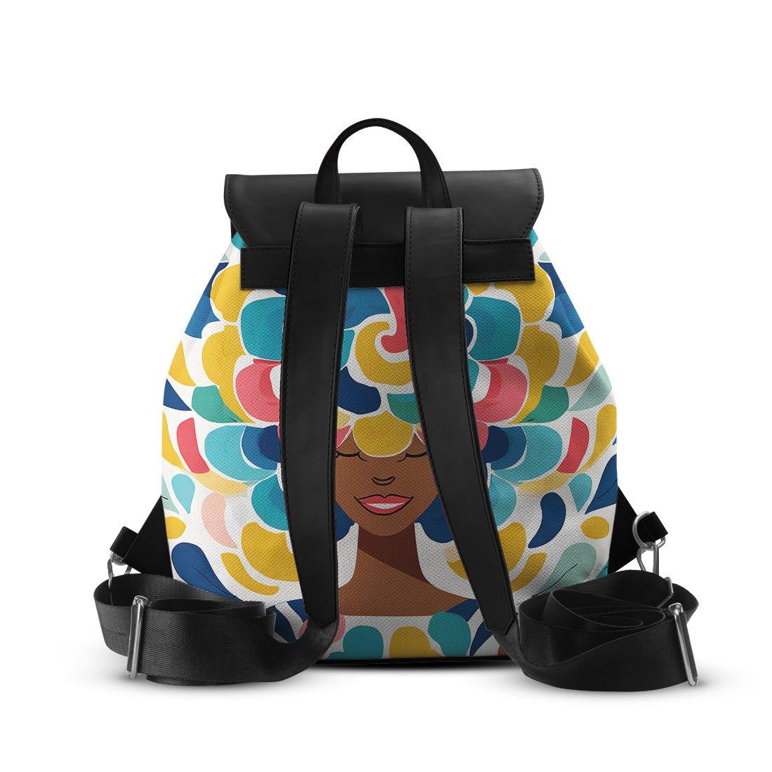 Black Aurora Backpack Pretty Lady - CANVAEGYPT