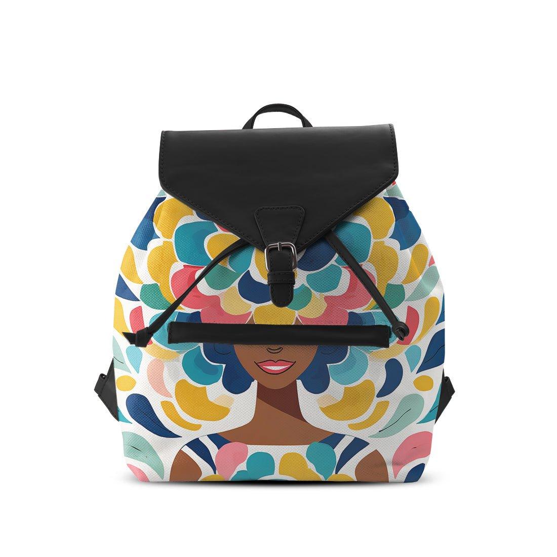 Black Aurora Backpack Pretty Lady - CANVAEGYPT