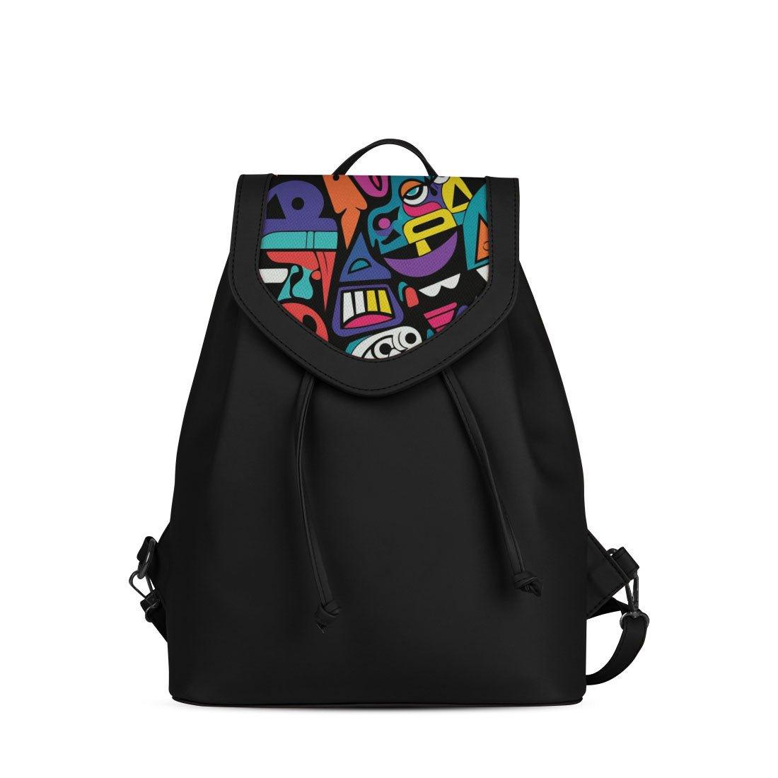 Black City Serenade Backpack Abstract Nightmares - CANVAEGYPT