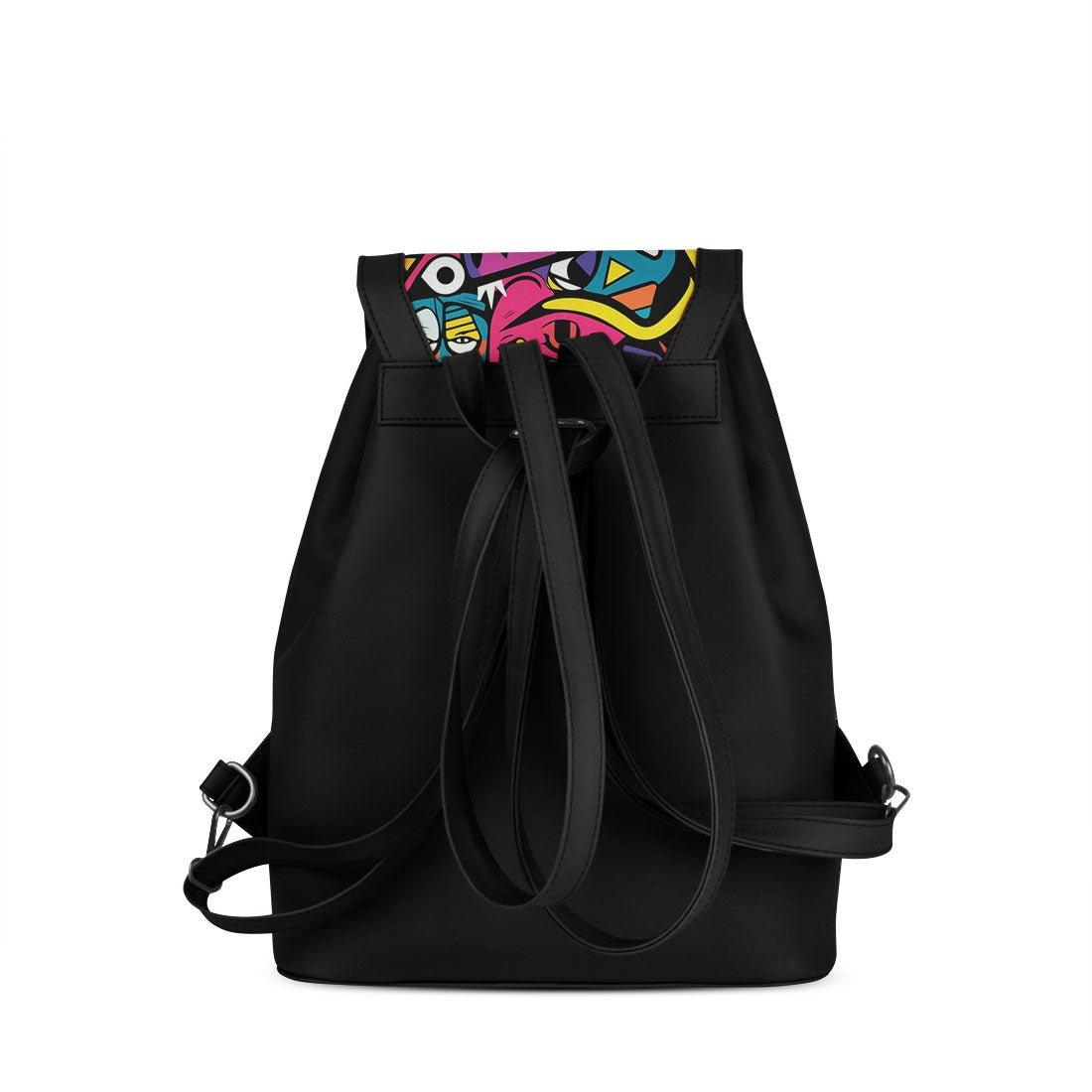 Black City Serenade Backpack Abstract Nightmares - CANVAEGYPT