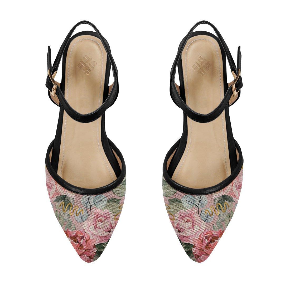 Black Closed Strap Sandal Watercolor gentle - CANVAEGYPT