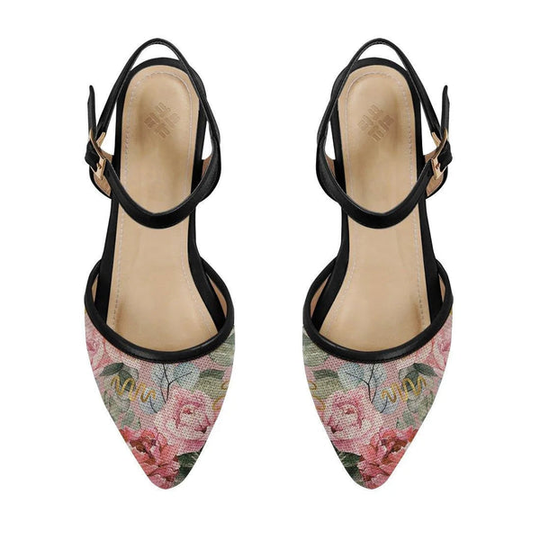 Black Closed Strap Sandal Watercolor gentle - CANVAEGYPT