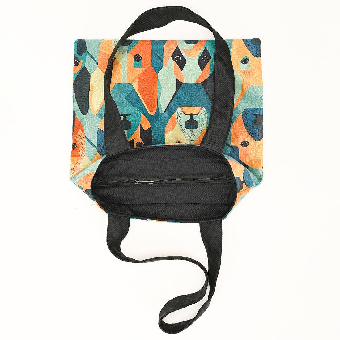 ToteBag Flowers in Black - CANVAEGYPT
