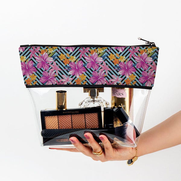 limpid Makeup Case Flowers Pattern - CANVAEGYPT