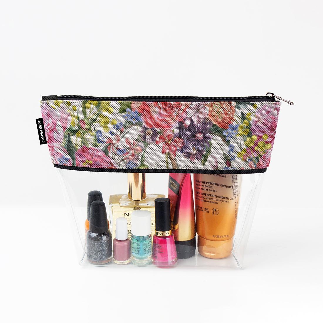 limpid Makeup Case watercolor flowers - CANVAEGYPT